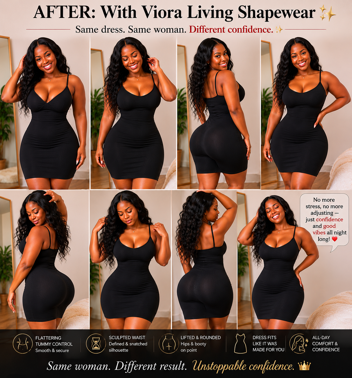Adjustable 3-Level Closure Shapewear Shorts - Tummy & Waist Control With Natural Butt-Lift
