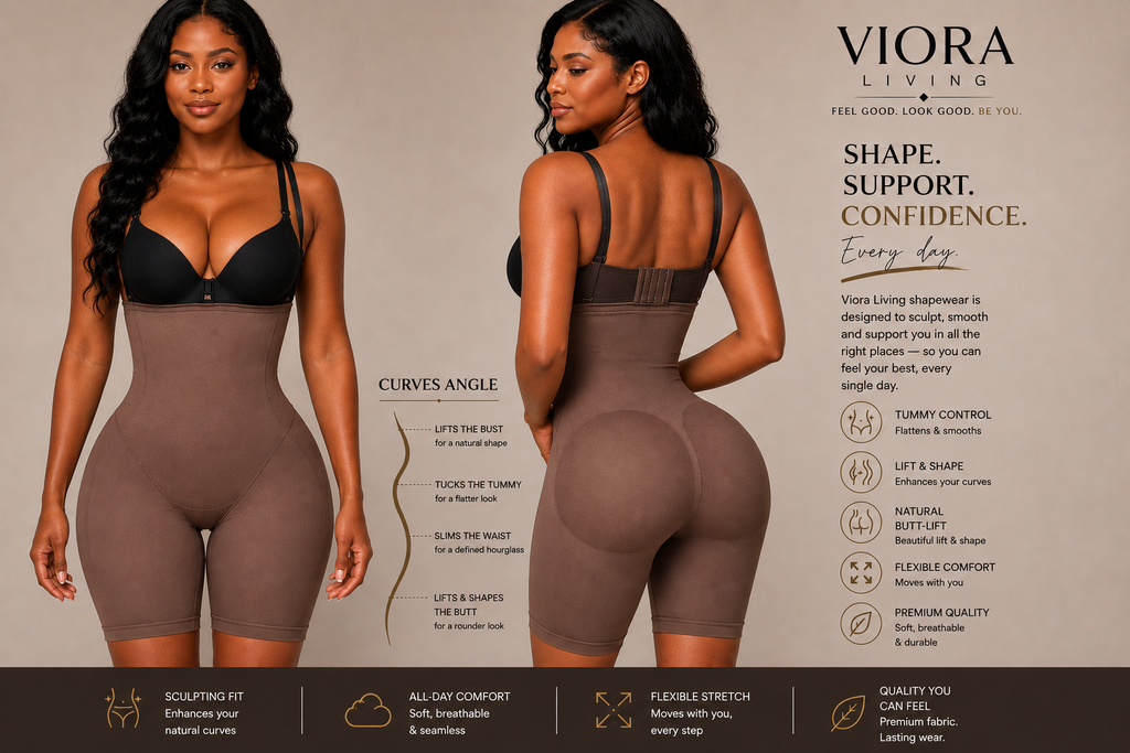 Sculpting Bodysuit — Tummy Control & Butt Lift Shaper