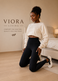 Viora Warm Winter Fleece-Lined Leggings