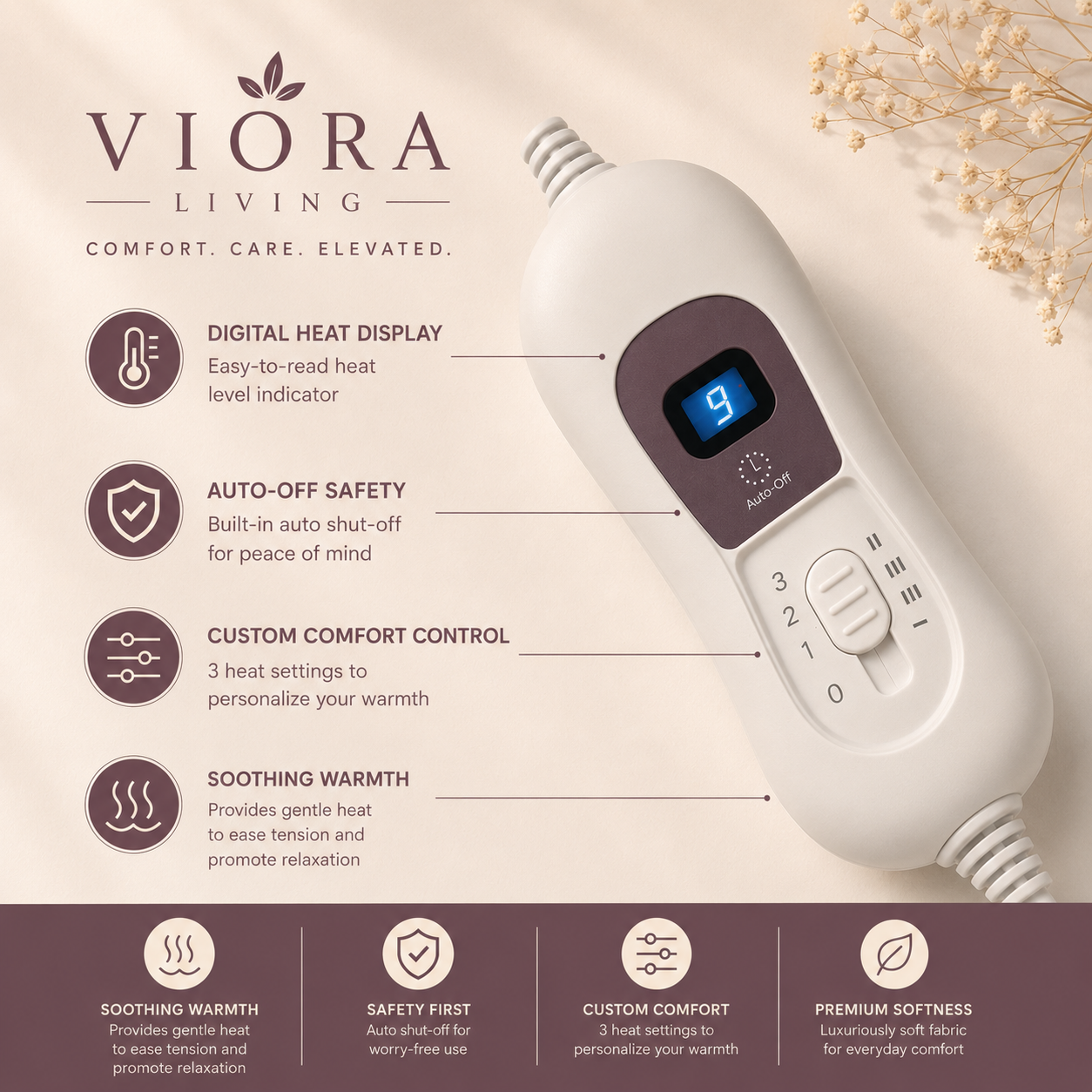 Viora Heat Relief Neck & Shoulder Wrap