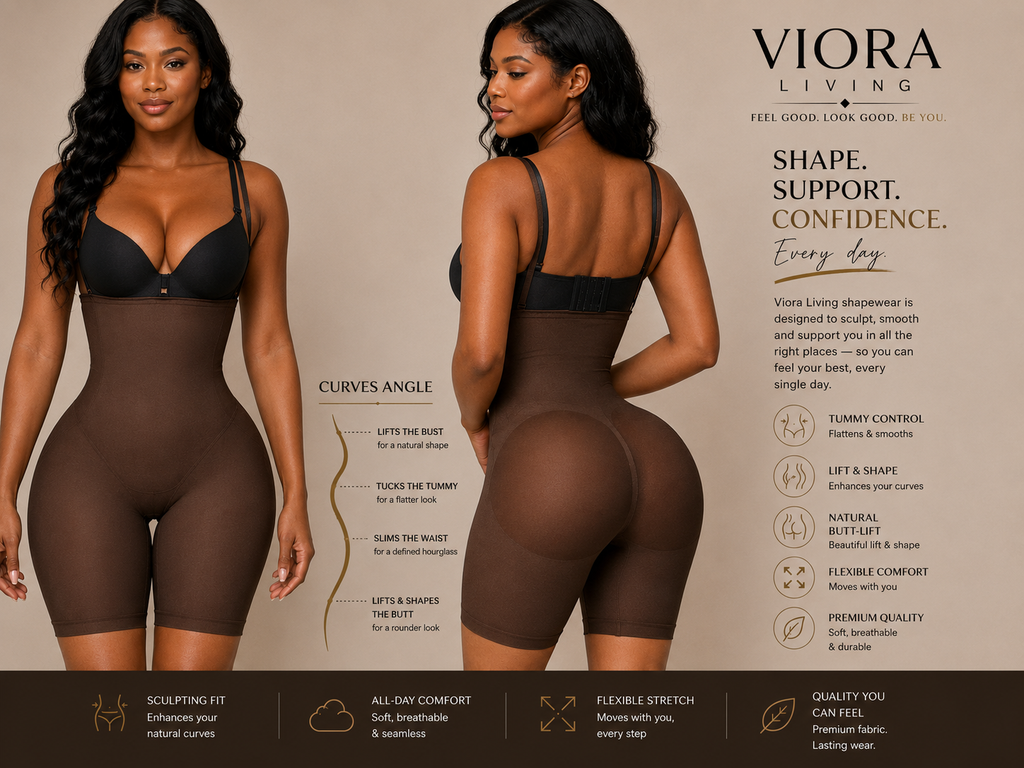 Sculpting Bodysuit — Tummy Control & Butt Lift Shaper